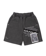 BBD Chaos Patch Pigment Sweatshorts (Charcoal)