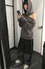 CUTTING EYELET HOODIE