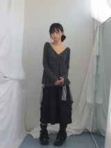 Ribbon Stripe Loose Top