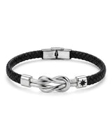 S.STEEL Starlight Knot Leather Bracelet