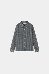 Jian Cropped Checked Shirt (3color)