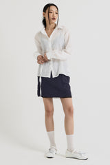 Sheer String Blouse, White