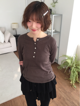 ニケルーズウールボタンインナーTシャツ（5c）