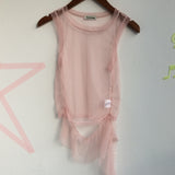 see-through frill sleeveless