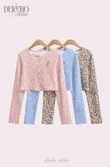 モブ レオパード スリーピース トレーディング セットアップ (SLEEVELESS TOP)