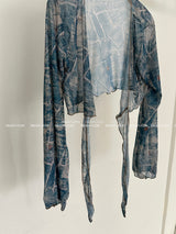 Denim 4PS Cover-Up Bikini Set