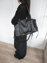 leather punky strap bag