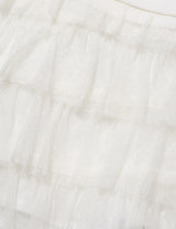 DOT MESH CANCAN SKIRT(IVORY)
