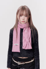 ミニリボンマフラー (pink)