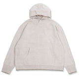 SHELL BUTTON KNIT HOOD OATMEAL