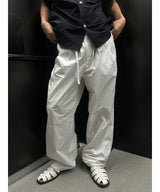[Unisex] Nylon two tuck rope banding pants(3color)