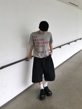 トライイングレタリングクロップ半袖Tシャツ 4C