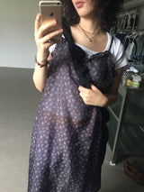 Back button chiffon one-piece (1color)
