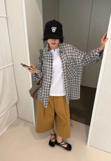 ディープピンタックバミューダパンツ