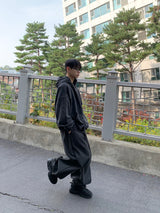 カイルピンタックフリースワイドパンツ 3C