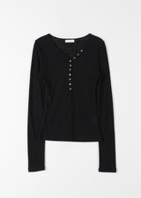 BUTTON SILHOUETTE TEE
