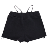 SWAN LAKE SHRRING STRING MICROSHORTS BLACK