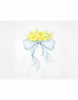 Canola Bloom Check Ribbon T-shirt Ivory