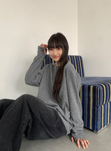 [unisex] チューダー ヘンリーネック ウォーマー ワッフル ティー