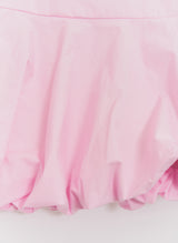 Balloon-fit Cotton Mini Skirt Barbie pink
