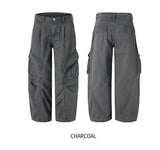 Forty Pigment Pintuck Wide Cargo Pants