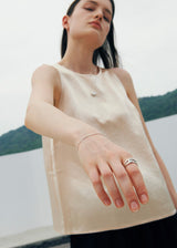 [925 silver] Cinq.silver.50 / nubble ring