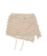 フリルドミニラップスカート Beige