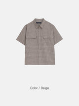 Syd Cropped Check Shirt