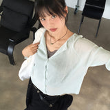 ロートVネックラウンドロングスリーブニットカーディガン