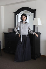 Muffler half soft knit