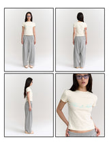 クロップドシグネチャーTシャツ