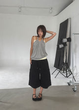 ZIPPER CARGO BERMUDA PANTS