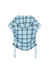 フーディーストリングシャツ (BLUE)