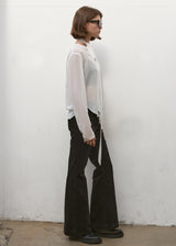 SHEER TIE BLOUSE