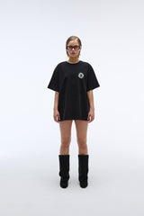 EEERRR Record artwork damage washing T-shirt (Black)