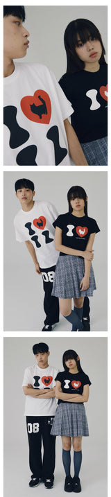 アイラブキャットクロップTシャツ