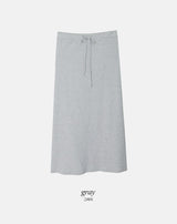 OM Sweat Peach Warm Maxi Skirt (3color)