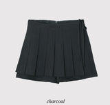 FNレイヤードラッププリーツスカートパンツ (3color)