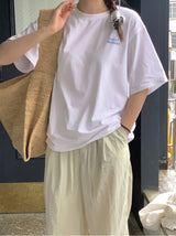a lettering tee, ivory