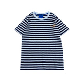 スタンダードインディゴストライプショートスリーブTシャツ (UNISEX)_SYS7TS11NV