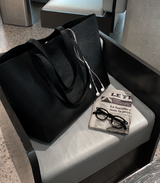 Look After Normal Leather Square Shoulder Tote Bag
