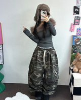 BALLOON MILITARY SWEAT PARACHUTE PINTUCK PANTS 🩶💚🖤2COLOR