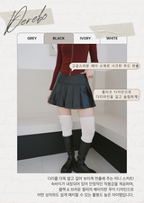 leather pleated pants mini skirt