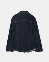 Ushi ラインポケットデニムウォッシュロングスリーブジャケット
