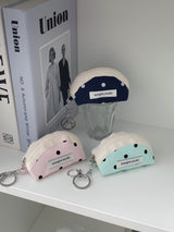  keyring pouch - dot (navy)