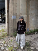 vision high neck hoodie