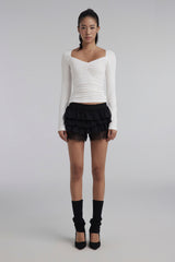 Tutu Ballet Lace Skort, Black