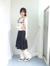 Eyelet Cropped Punching T