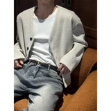 [F/W] ゴルジVネッククロップカーディガン(4color)