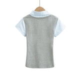 Alessa Layered Collar Slim Top